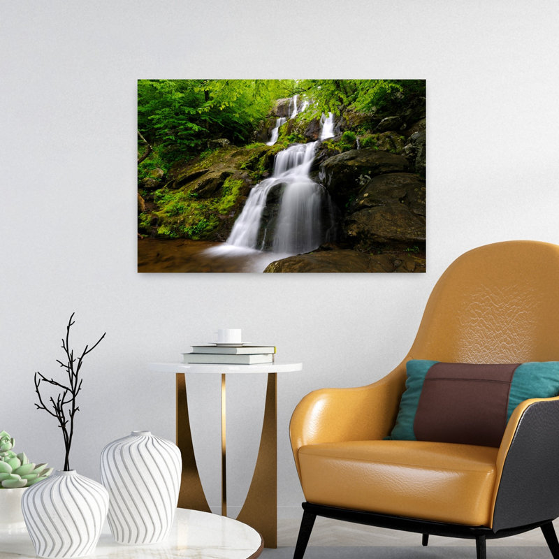Dark Hollow Falls Shenandoah National Park Virginia USA 1 Piece Wrapped Canvas Wall Art, 40.64 cm H x 60.96 cm W
