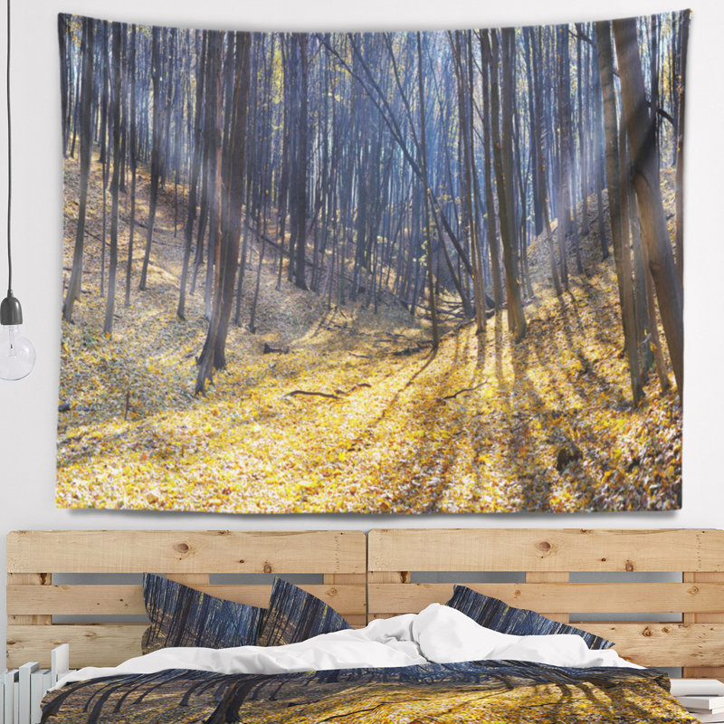 Tapisserie «Thick Autumn Forest Woods», H 68 po x l 80 po