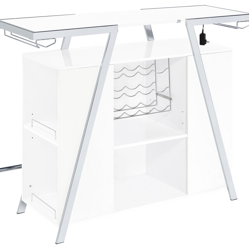 Armoire à vin contemporaine avec structure en métal et structure géométrique pour la salle à manger