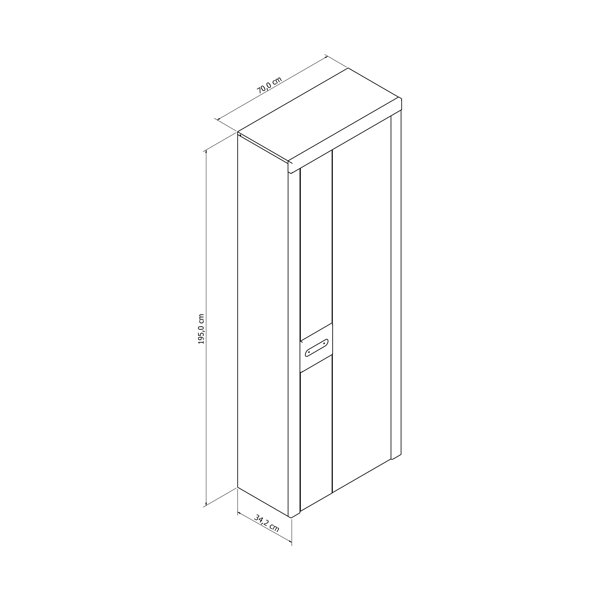 Ebern Designs Farmer 1 Door Manufactured Wood Wardrobe | Wayfair.co.uk