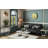 3 Piece Coffee Table Set With Console Table And End Tables With Mirrored Silver U-Base