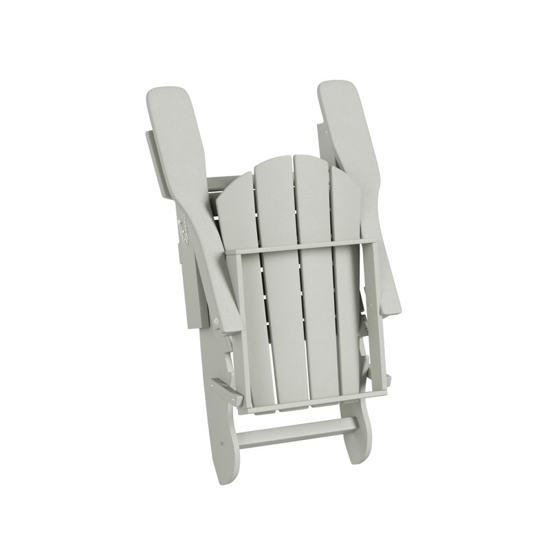 Chaise Adirondack pliante en PEHD Vinnie, Sable