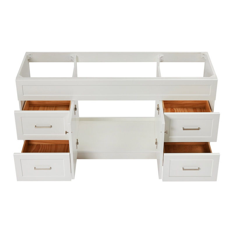 Base de meuble-lavabo simple Paulla, Blanc