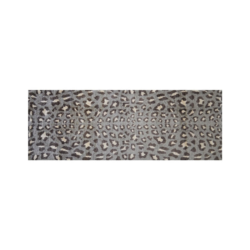 Tapis chocolat / brun / taupe Quinneshia, Tapis de couloir 2 pi 4 po x 6 pi 3 po