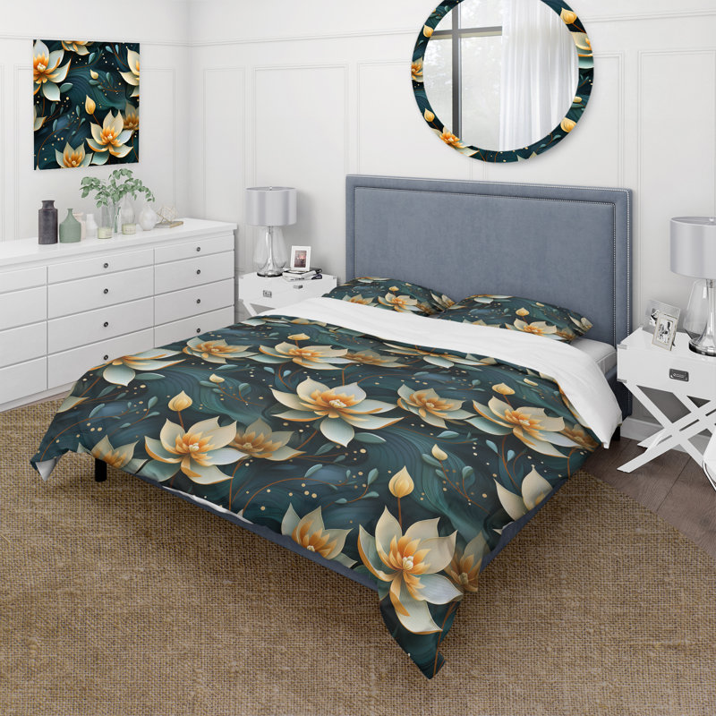 Literie Inner Balance Pursuit Mediation II, Housse de couette pour grand lit et 2 taies décor