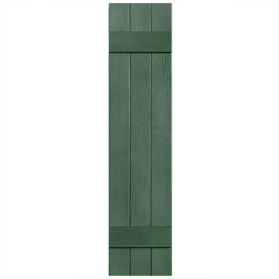 Two Batten, Three Board Closed Vinyl Shutters Pair