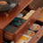 Retro design simple solid wood TV cabinet