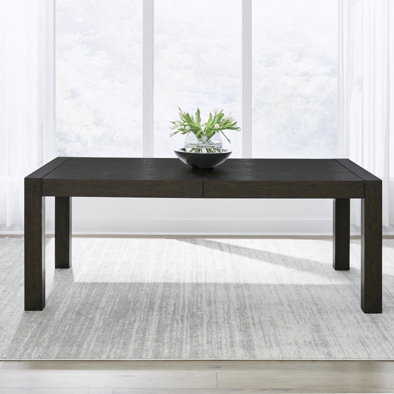 Trenea Opt Rectangular Table Set w/ 4 Panel Back Upholstered Chairs, 5 Pieces: Table, 4 Chairs