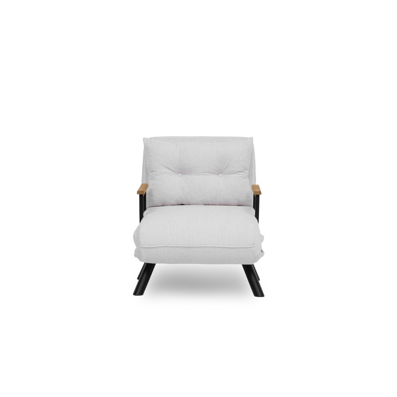 Allinson 60cm Upholstered Futon, Cream