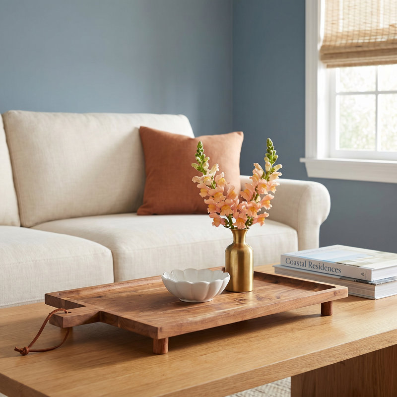 Gatherings Footed Serving Tray With Handles