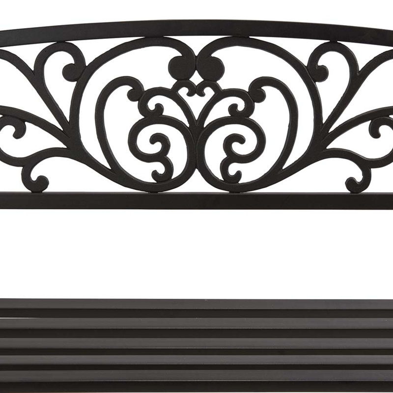 Jaliyah Outdoor Bench, Black