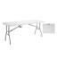 Table pliante en granit blanc Techni Home 6 pi avec poignée facile à transporter