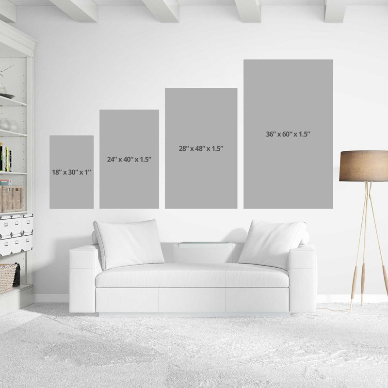 «Summer Solstice» par Jeanette Vertentes - Peinture, Toile tendue, H 48 po x l 28 po x P 1,5 po