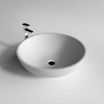 Lavabo de salle de bain circulaire pour bateau