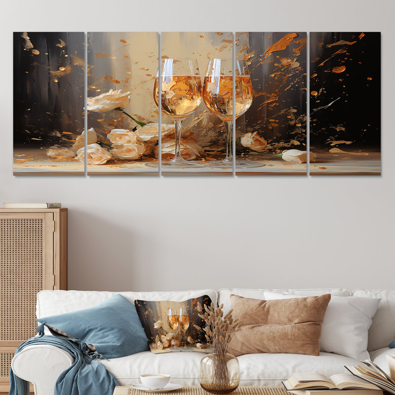Décorations murales 5 pièces, H 32 po x l 80 po