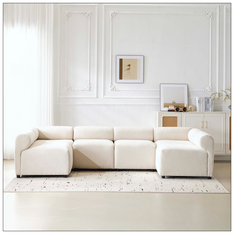 Canapé modulaire en forme de U 6 pièces pour canapé modulaire gratuit