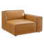 Fauteuil modulaire en cuir Vegan Normant