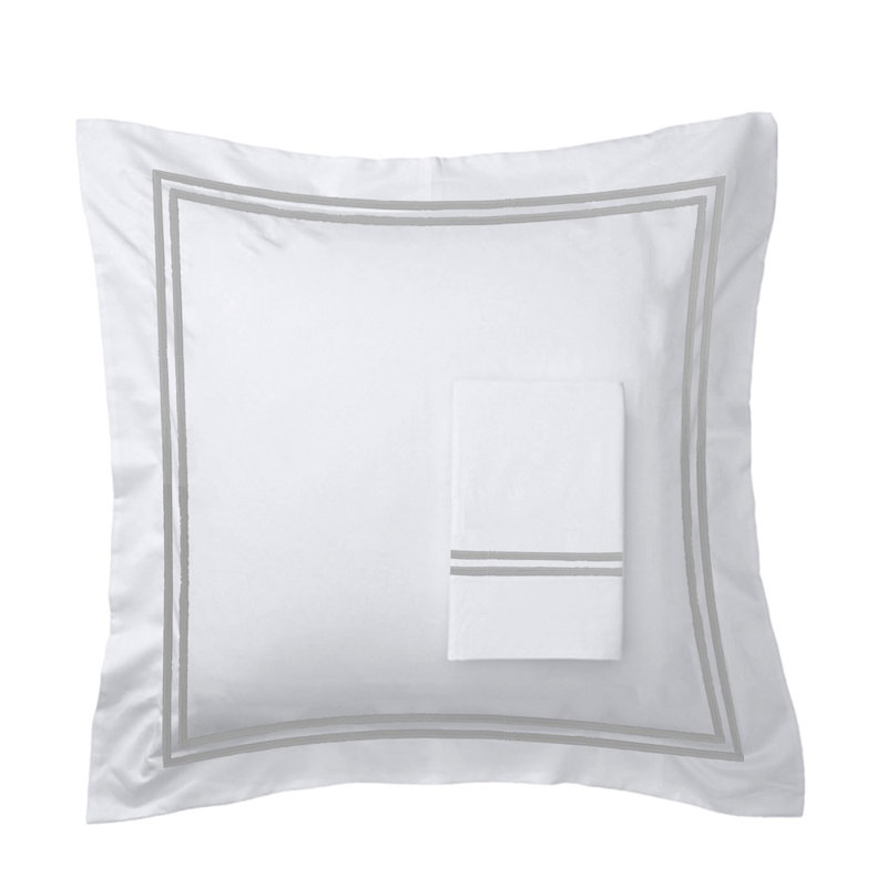 Taie décorative Benita, Gris