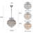 5-light Dimmable Unique Crystal Chandelier With Chrome Accents