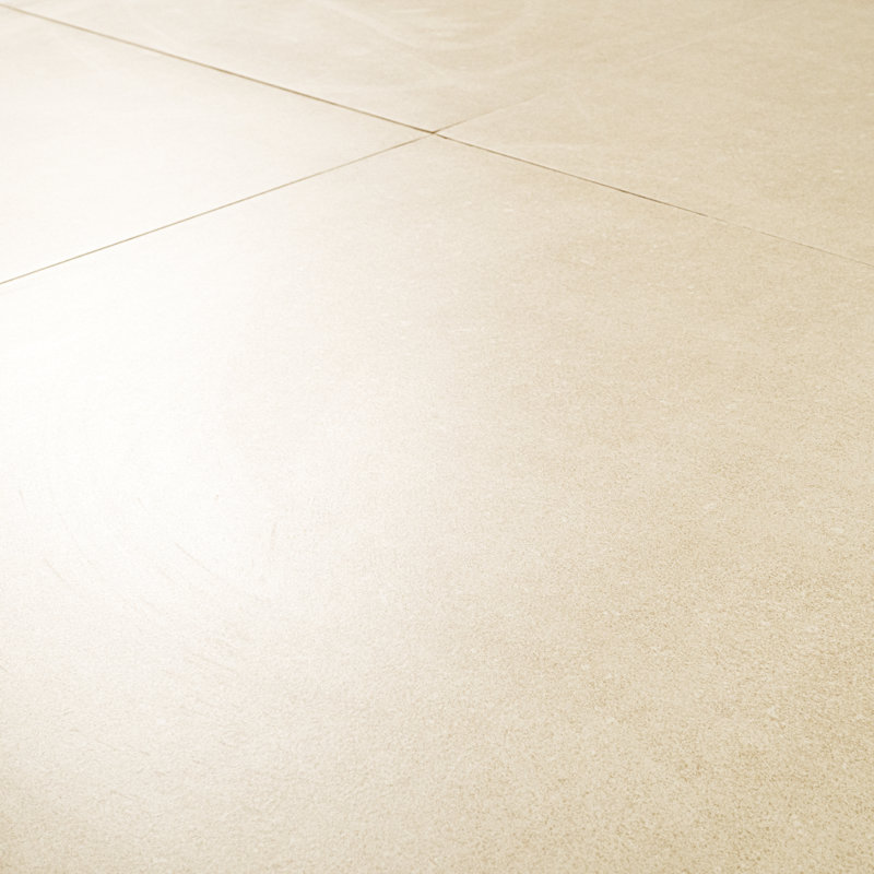 Dimensions 24 po x 24 po. Carreau de plancher et de mur en porcelaine aspect béton mat, Canevas