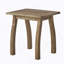 Table de bout rectangulaire en bois d'acacia teinté naturel, table de bout rectangulaire résistante aux intempéries pour le patio, le jardin, la pelouse et le salon (teint naturel)-2063528434