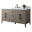 Meuble-lavabo simple 60 po avec plateau en marbre Chambery-100737604-94811339