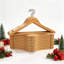 Cintres en bois massif de qualité supérieure avec crochet pivotant à 360 degrés - Conception mince d'épaule profilée avec rainures antidérapantes pour les costumes, les chemises et les robes - Organisateur de garde-robe durable-379236050-379236059