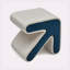 Tabouret d'appoint en bois massif et manufacturé-111235153
