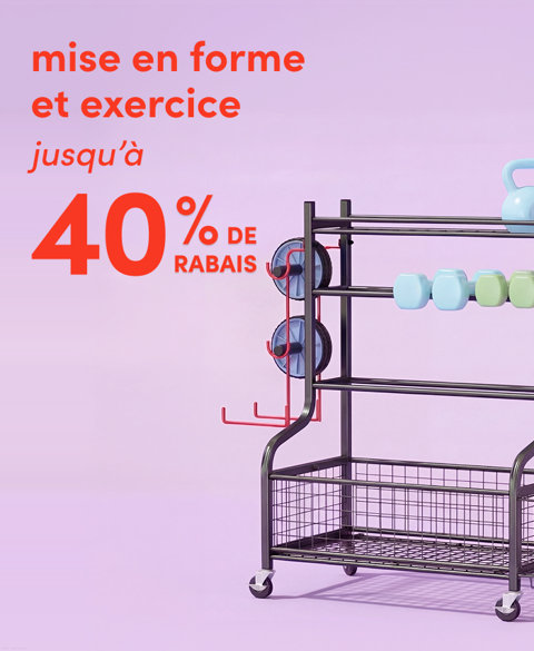 Conditionnement physique et exercice jusqu'à 40 % de rabais.