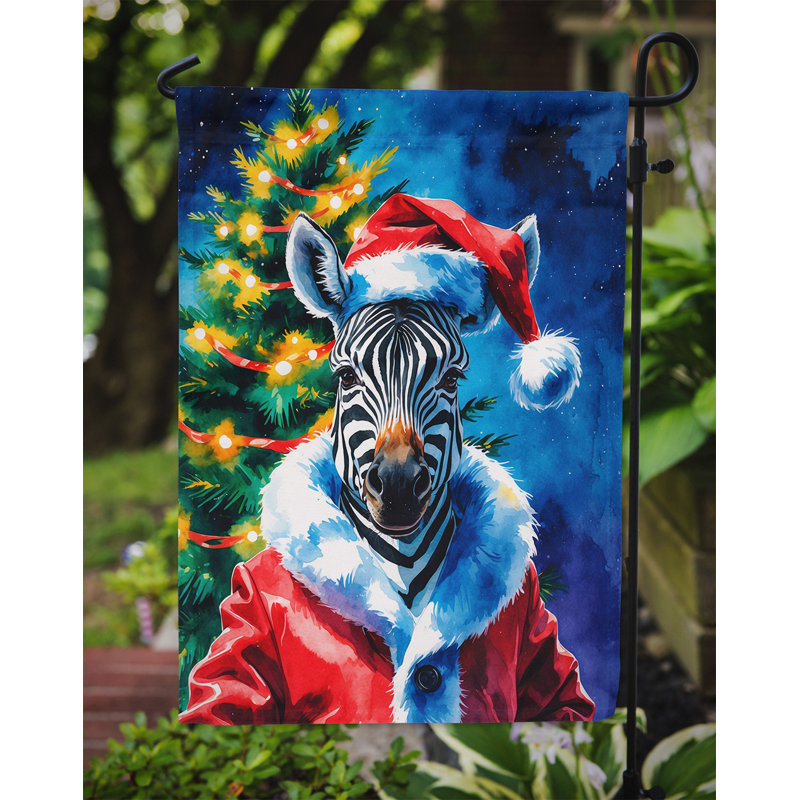 Drapeau de jardin de Noël, Zèbre