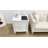 Tommy 18.9" W 2-Drawer Rubberwood Nightstand