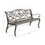 Banc de jardin en fonte d'aluminium pour le patio, la cour et le porche-540382333