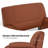 19.5" Seat Width Hydraulic Swivel Salon Chair, Height Adjustable Barber Chair, Faux Leather-1410235339