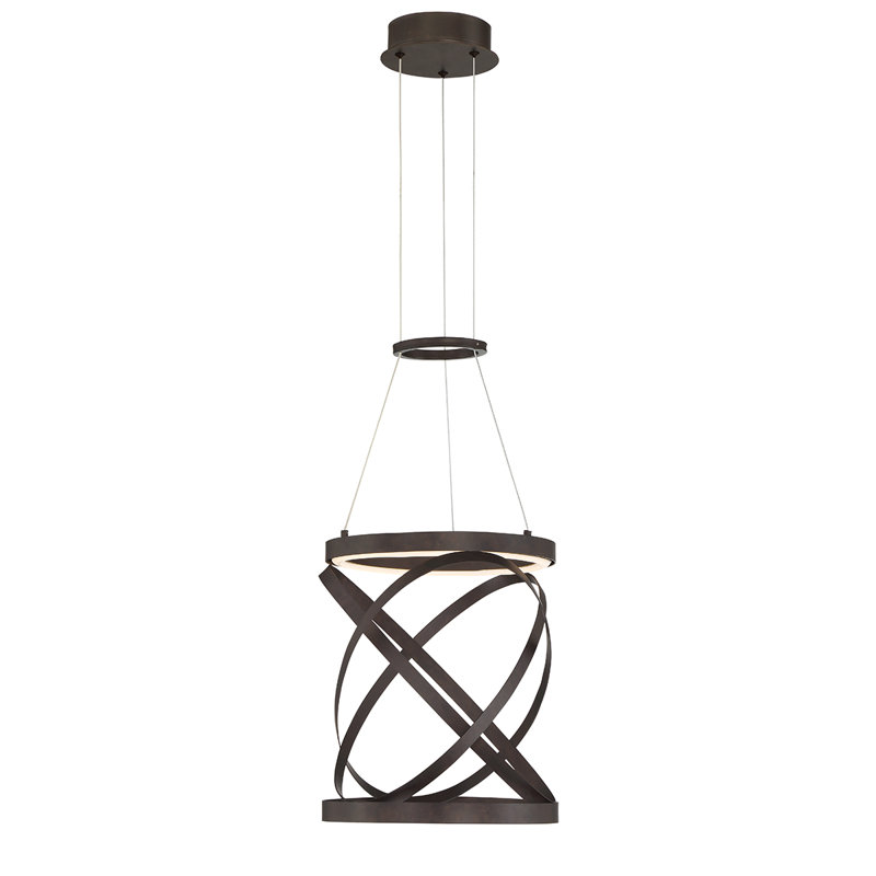 Luminaire suspendu cylindrique à 1 lumière DEL Avita