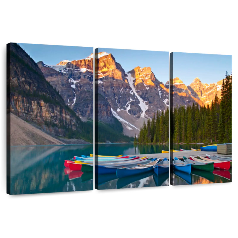 Canots Senne dans le parc national Banff, H 24 po x l 38 po