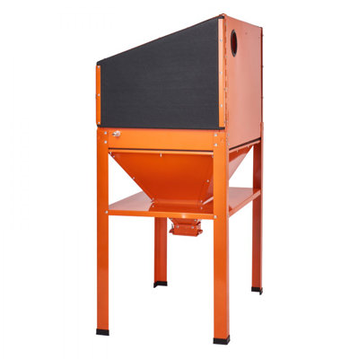 Armoire de sablage 60 gallons, armoire de sablage 40-120PSI avec support, sableuse en acier robuste avec pistolet et 4 buses en céramique pour la peinture, la teinture et l'élimination de la rouille