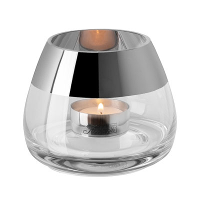 Bella Tea Light Holder Silver Foil