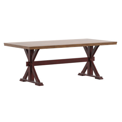 Table de salle à manger en bois massif Fortville