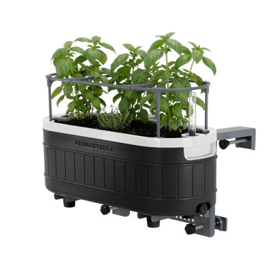 Permasteel Mini Planter W/Bracket, Black