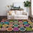 Stylish Woven Carpet (4.6 x 7.2 ft), 100% Polyester, 0.3 in Pile Height | Antibacterial & Non-Slip Underside, Machine Washable | Durable with 3D Digital Printing, Perfect for Living Room & Bedroom Decor-2142715261