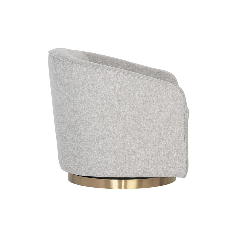 Hazel Swivel Armchair, Belfast Heather Gray