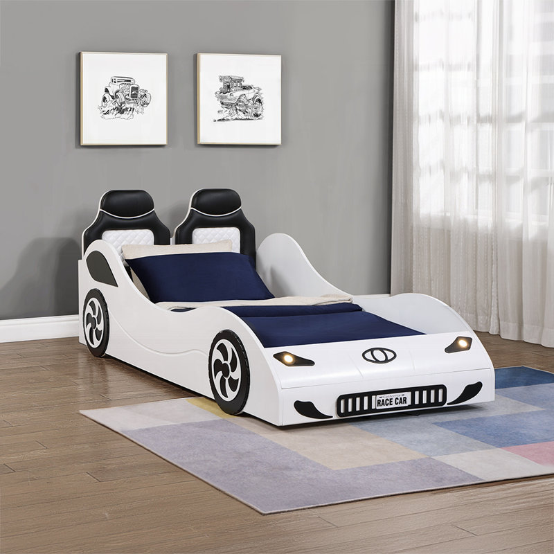 Lit voiture Colen (simple), Blanc