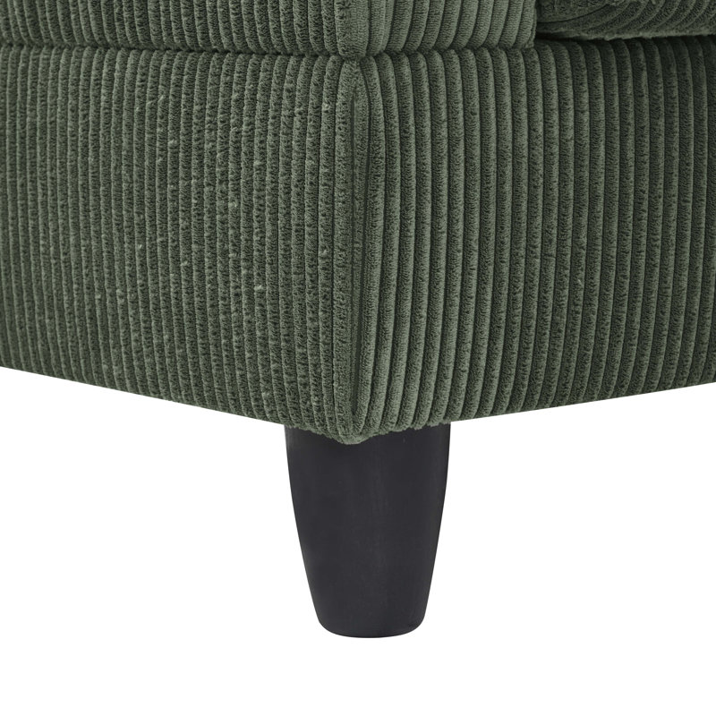 Ranjeeta 101" Wide Modular Sofa & Chaise with Ottoman