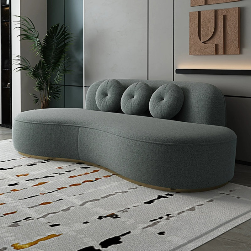 Canapé Creative Leisure, Gris, H 29,92 po x l 94,49 po x P 39,37 po, 4