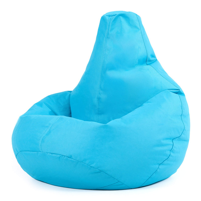 Kids Dalton Indoor-Outdoor Bean Bag, Aqua Blue