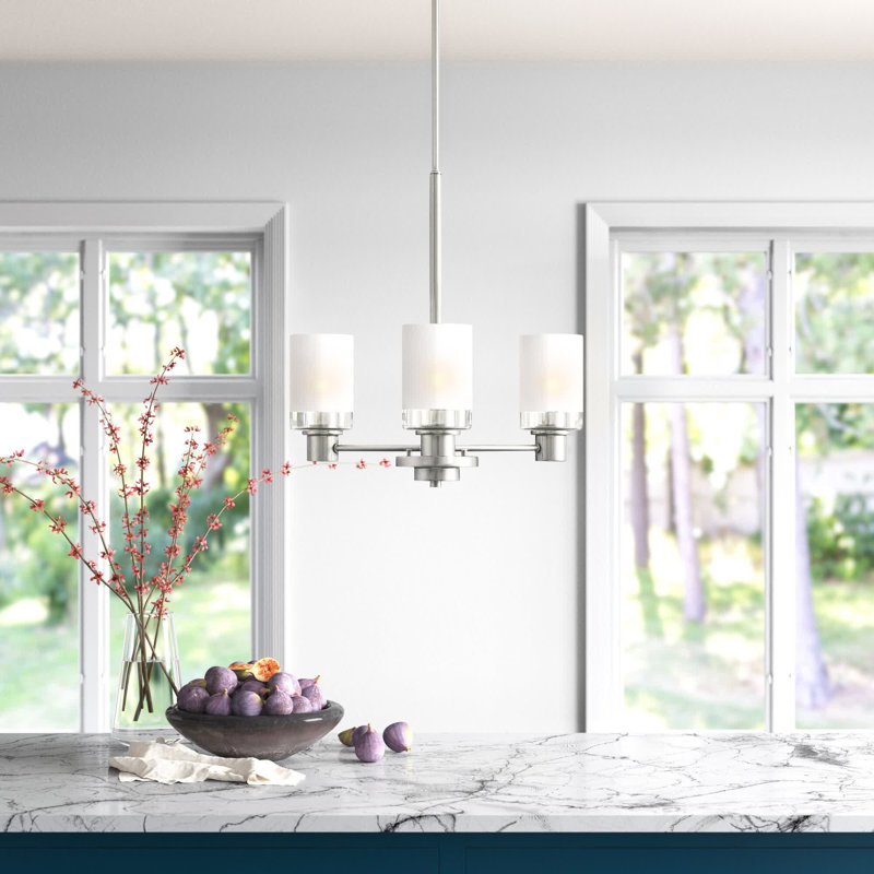 Charvic Light Sputnik Cylinder Chandelier, Brushed Nickel, 9 Lights