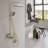 Lefton Complete Shower Set with Temperature Display in Fahrenheit and Dual Shower Head, SST2206-112657370