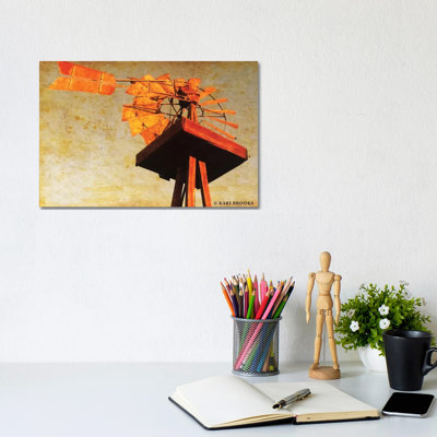 Chip's Windmill II 1 Piece Wrapped Canvas Wall Art