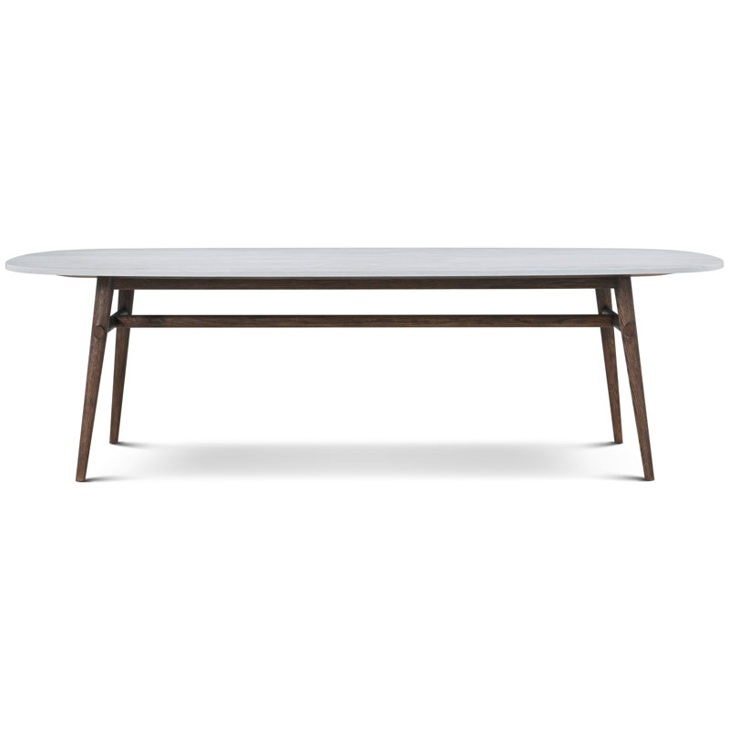 Madrid/WRC Dining Table, 30" H x 86.61" L x 41.34" W, Brown