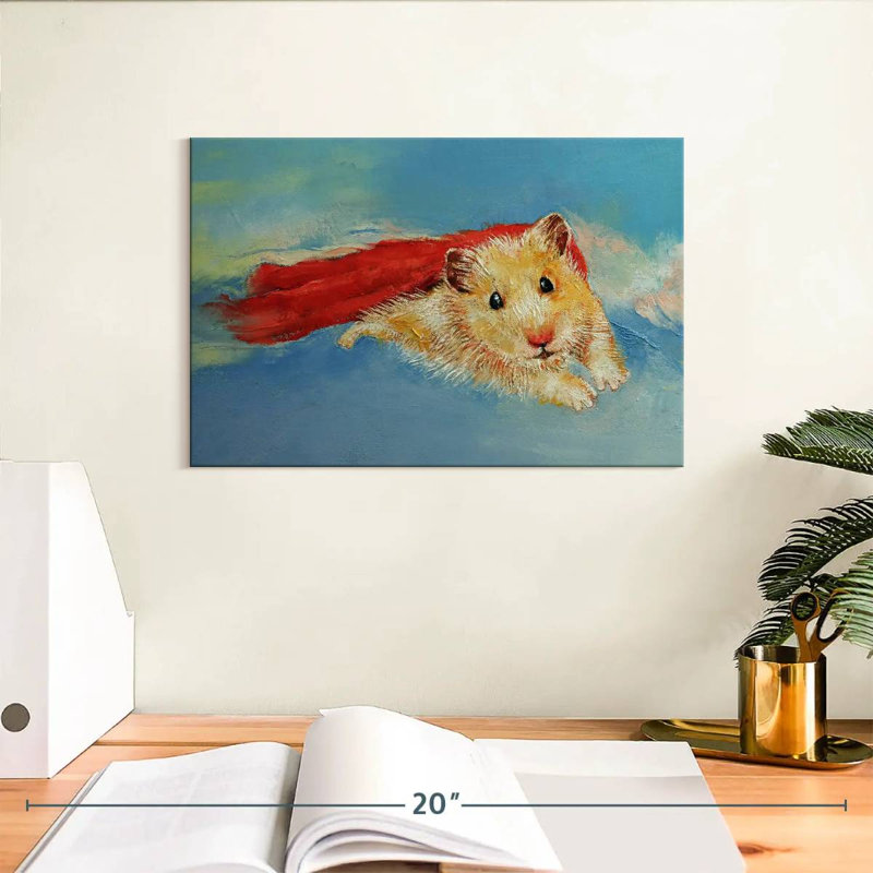 Crowle Hamster Superhero, 8" H x 12" W